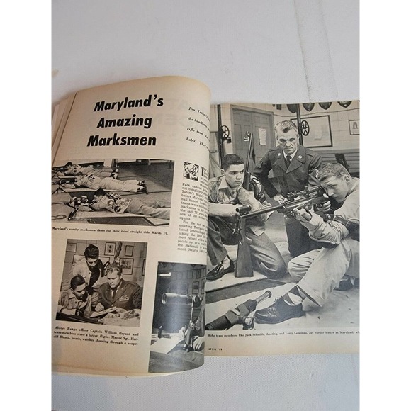 Vintage 50s Sport Magazine NYY New York Yankees Indians Montreal Canadiens 1955 - Picture 4 of 4